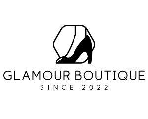 Glamour - Women’s Shoes Fashion Heels logo design