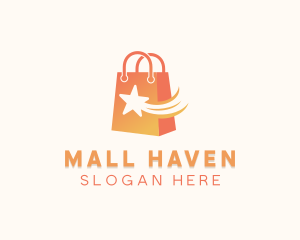 Star Shopping Bag logo design