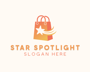 Star Shopping Bag logo design