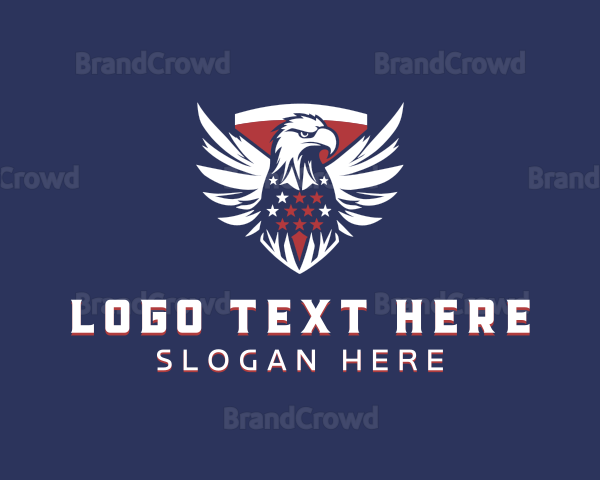 Eagle Patriotic Bird Logo