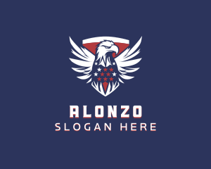 Eagle Patriotic Bird Logo