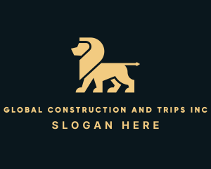 Gold Deluxe Lion Logo