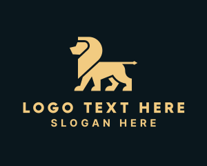 Gold Deluxe Lion Logo