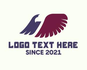 Express - Eagle Wings Aviary logo design
