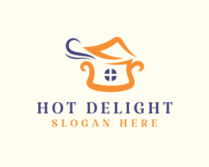 Hot Pot Home Cooking logo design