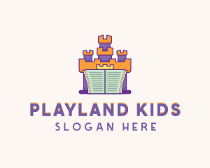 Kindergarten Castle Book logo design