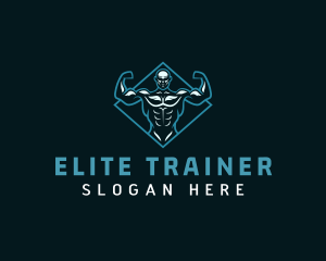 Buff Bodybuilder Fitness logo design