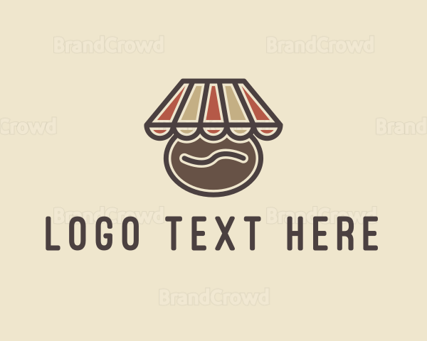 Coffee Bean Shop Cafe Logo