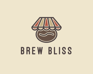 Brew - Coffee Bean Cafe logo design