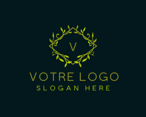  Leaf Ornamental Crest Logo