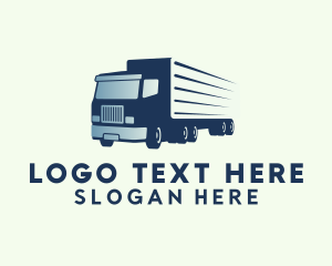 Trailer Truck - Express Delivery Truck logo design