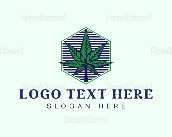 Weed Marijuana Farming Logo