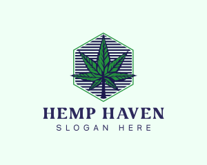 Weed Marijuana Farming logo design