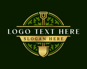 Shovel Spade Landscaping Logo