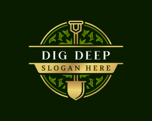 Shovel Spade Landscaping logo design