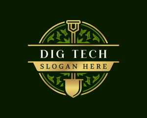 Shovel Spade Landscaping logo design