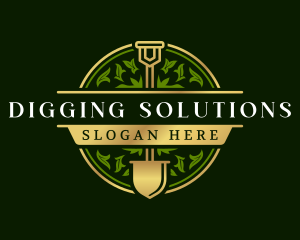 Shovel Spade Landscaping logo design