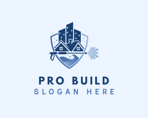 Building Pressure Washer logo design