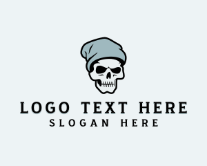 Skull - Beanie Skull Streetwear logo design