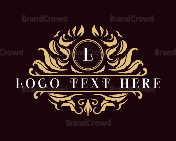 Luxury Floral Leaves Logo