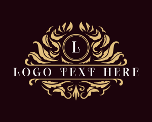 Luxe - Luxury Floral Leaves logo design