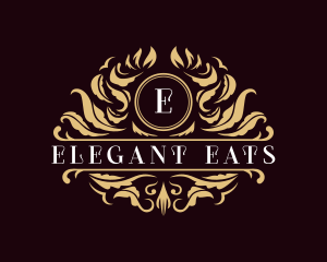 Luxury Floral Leaves  logo design