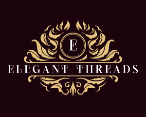 Luxury Floral Leaves  logo design