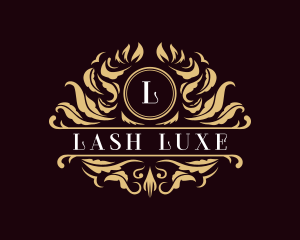 Luxury Floral Leaves  logo design