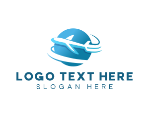 Courier - Flight Airplane Travel logo design