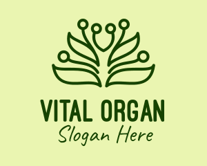 Organic Spa Wings  logo design