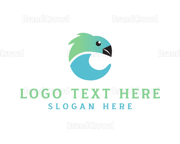 Parrot Bird Letter C Logo