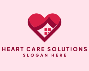 Heart House Property logo design