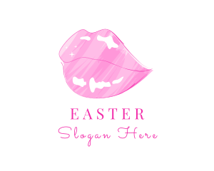 Pink Lips Lipstick  Logo