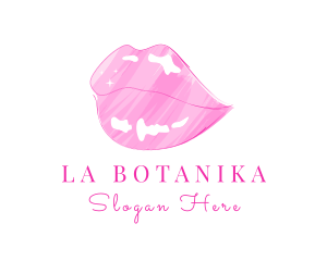 Pink Lips Lipstick  Logo