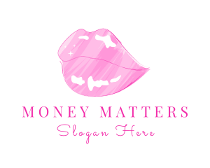 Pink Lips Lipstick  Logo