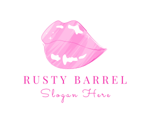 Pink Lips Lipstick  Logo