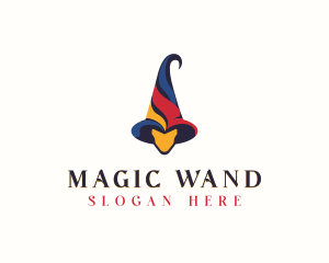 Carnival Wizard Hat logo design