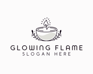 Candle - Wellness Candle Decor logo design