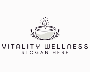 Wellness Candle Decor logo design