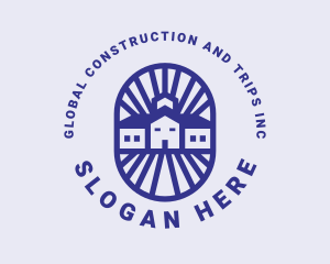 Roof Services - House Apartment Roofing logo design