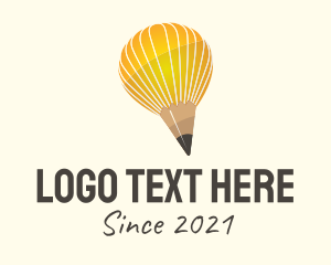 Publish - Artist Pencil Balloon logo design