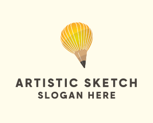 Draw - Artist Pencil Balloon logo design