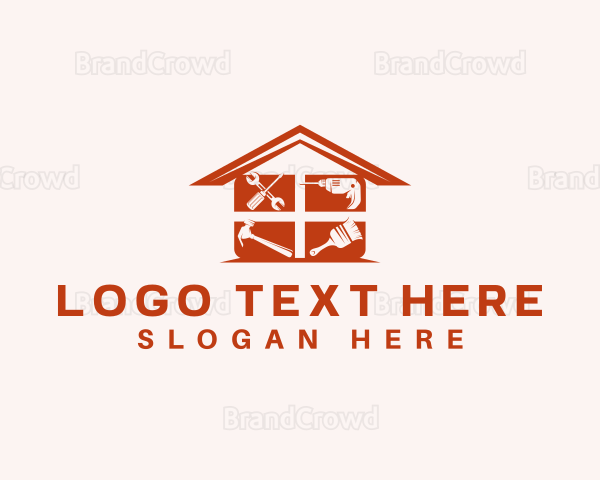 Home Construction Tools Logo