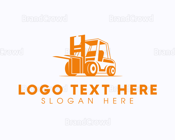 Factory Warehouse Forklift Logo