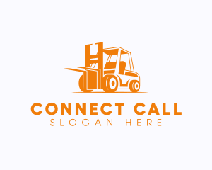 Factory Warehouse Forklift logo design