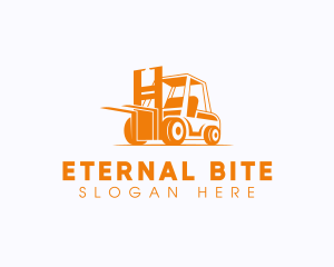 Factory Warehouse Forklift logo design