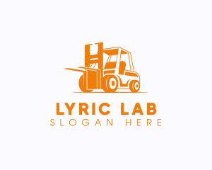 Factory Warehouse Forklift logo design