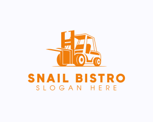 Factory Warehouse Forklift logo design