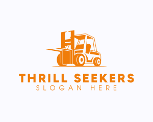 Factory Warehouse Forklift logo design