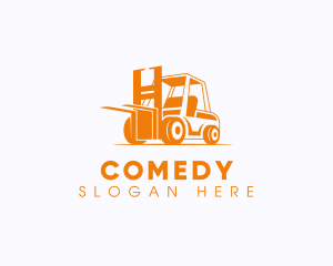 Cargo - Factory Warehouse Forklift logo design